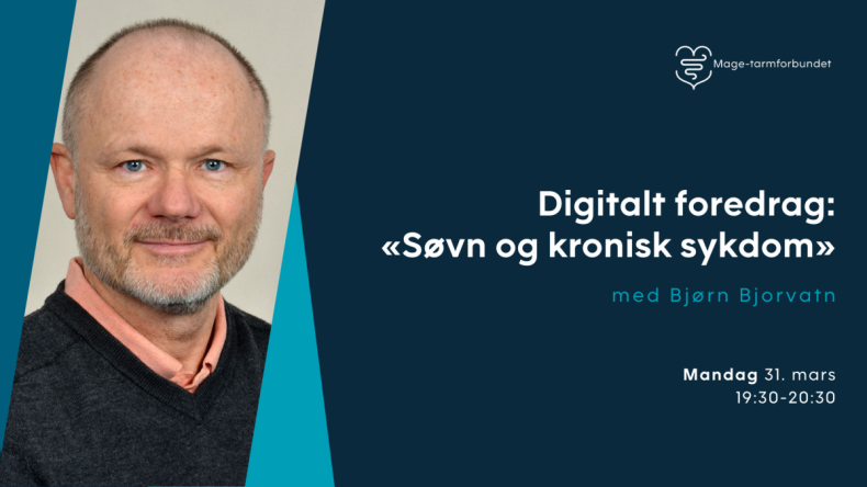 Digitalt foredrag om søvn og kronisk sykdom Digitalt foredrag om søvn og kronisk sykdom